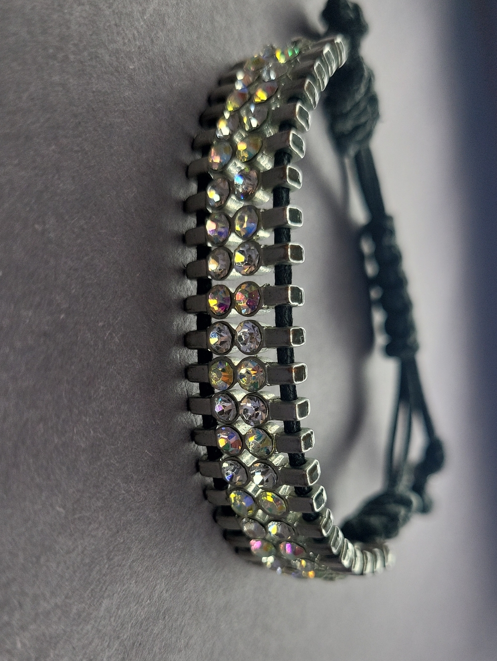 Crystal Row Adjustable Bracelet